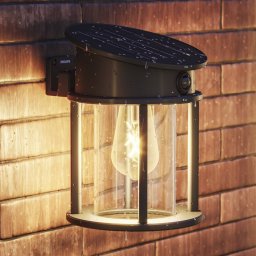 Philips LED solar outdoor wall lamp Geri UE Sensor, round, IP44