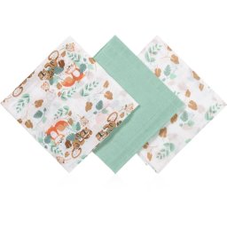 BabyOno Super Soft Mint cloth nappies 70x70 cm Mint 3 pc