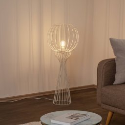 HELAM Mercure floor lamp, sand, metal/plastic, height 93 cm