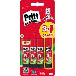 PRITT 9HPGS6B - Glue stick - the original, 4x 11 g