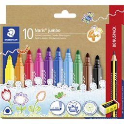 STAEDTLER 328BC1 - Fibre-tip pens, 3 mm, 10 colours, box