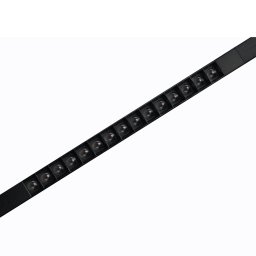 Ivela Minirooler track lamp, black PWM 48 V 50° 3,000 K