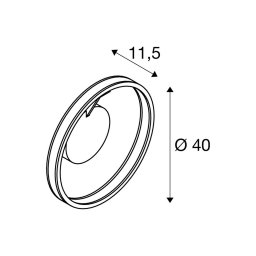 SLV LED ceiling light One, Ø 40 cm, brass-coloured metal CCT