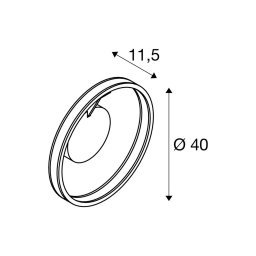 SLV LED ceiling light One, Ø 40 cm, black, metal, CCT