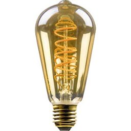 BLULAXA 44982 - LED FlexFilament ST64, E27, 380 lm, 4.8 W, 2200 K, dimmable