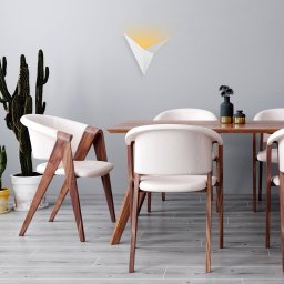 Opviq Bird 3202 wallwasher, triangular design, white