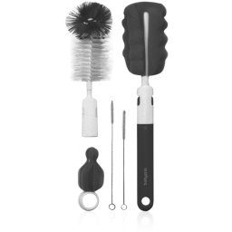 BabyOno Brush Set Brush for cleaning bottles and teats Grey 1 pc