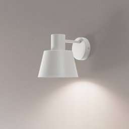 SIGMA Dunka wall light, taupe, 1-bulb, steel, E27, height 17 cm