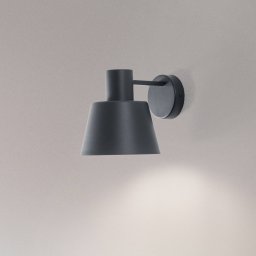 SIGMA Dunka wall light, anthracite, 1-bulb, steel, height 17 cm