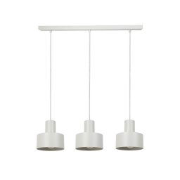 SIGMA Rif 3 pendant light, taupe, 3-bulb, linear, steel