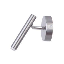 SIGMA Sopel wall light, silver, 1-bulb, steel, G9, height 15 cm