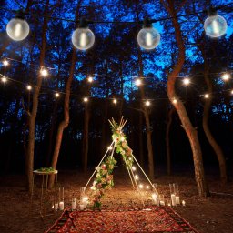 Näve CADENA LED solar fairy lights, 2,500 K, black, 10-bulb, 10 m