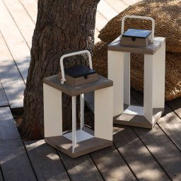 Les Jardins Solar lantern Teckalu, Duratek/white, 36.5cm