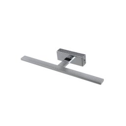 TK Lighting LED wall lamp Gallery chrome-coloured metal width 41.5 cm IP44