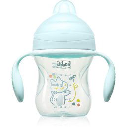 Chicco Transition Cup 4m+ training cup with handles Teal 200 ml