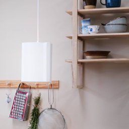 Dyberg Larsen Wum hanging light Ø 18.5 cm white