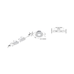 Hera LED recessed spotlight Eco SR 68 chrome matt 2,700 K Ø 8.5 cm aluminium
