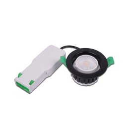 Hera LED recessed spotlight Eco R 68 stainless steel Ø 9 cm metal IP65 CCT