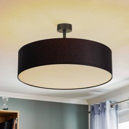 TK Lighting Rondo ceiling light with spacing, dark grey Ø 60 cm