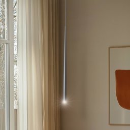 TK Lighting Hanging light Piano, black, Ø 2.5 cm, steel/plastic