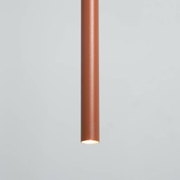 SIGMA Sopel 1 pendant light, brick red, 1-bulb, steel, Ø 5 cm