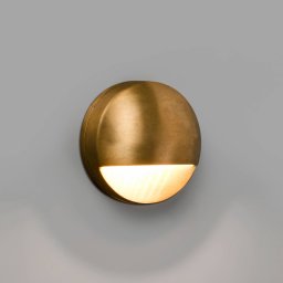 FARO BARCELONA Drak LED outdoor wall lamp, brass