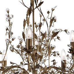 Searchlight 8-bulb Almandite Florentine chandelier