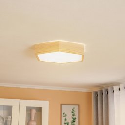 Envostar Hagen ceiling lamp, natural pine