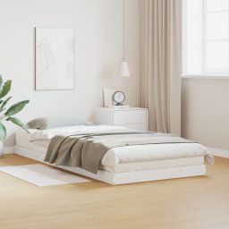 vidaXL Floor Bed Frame White 80 x 210 cm Solid Pine wood