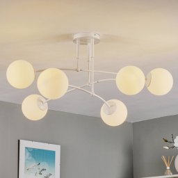 EMIBIG LIGHTING Pregos 6 ceiling light, 6-bulb in white