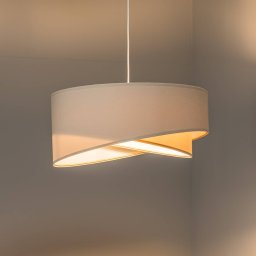 Maco Design Vivien pendant lamp, two-tone, beige/white