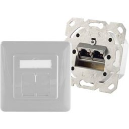 SHIVERPEAKS SHVP BS74280-PW - Cat.6A network socket 2 port designable