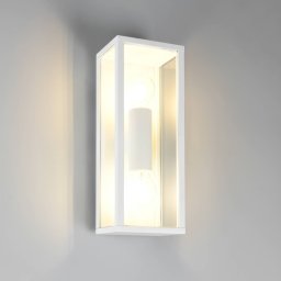 Trio Lighting Garonne outdoor wall light, matt white, die-cast aluminium, E27