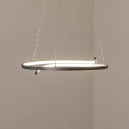 Milagro Lighting Lorenzo LED pendant light, metal, black, 4,000 K