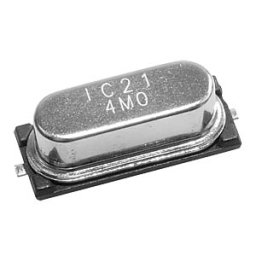 RED FREQUENCY IC21SMD11.0592 - SMD quartz, metal 11.0592 MHz ±30 ppm, 30 pF, 13.3 mm x 5 mm x 4