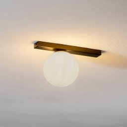 EMIBIG LIGHTING Ceiling lamp Fit, black/opal, 1-bulb