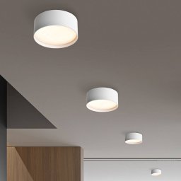 LED ceiling lamp CMD 9194, Ø 15 cm, white, IP44, metal