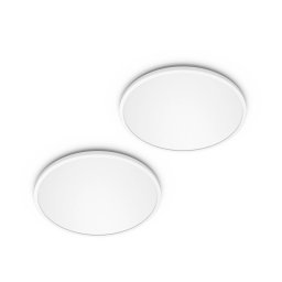 Philips LED SuperSlim 2-pack white IP44 Ø 30cm 2,700K