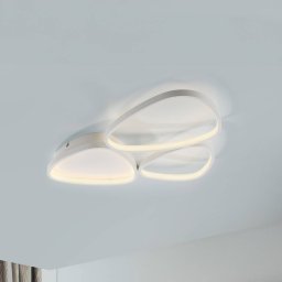 JUST LIGHT. GmbH JUST LIGHT. Pebbles LED ceiling light, white, dimmable