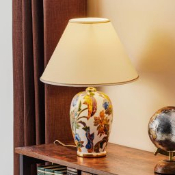 austrolux Damasco table lamp with 24 carat gold, Ø 30 cm