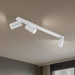 Nowodvorski Lighting Ceiling spotlight Mono III, 3-bulb, white, 84 cm long, GU10