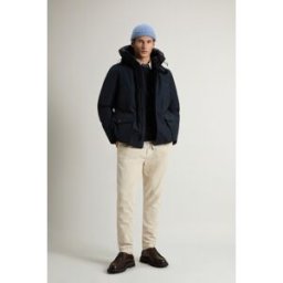 Woolrich uomo Arctic Anorak in Ramar Cloth Blu Taglia S