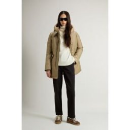 Woolrich donna Arctic Parka in Ramar Cloth Beige Taglia S