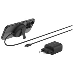 Belkin Caricabatterie Magsafe BoostCharge Pro, caricatore wireless magnetico con Qi2 da 15W per iPhone alimentatore, Nero