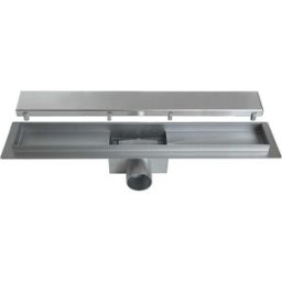Idrostile CANALINA DOCCIA FILO PAVIMENTO L 600 mm ACCIAIO INOX 316L SCARICO Ø 50 PIASTRELLABILE