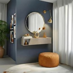 garneroarredamenti Pensile orizzontale 138x29h cm 1 anta taglio obliquo reversibile tortora Sunset