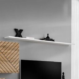 garneroarredamenti Mensola 180x2h cm soggiorno bianca Geo