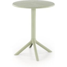 garneroarredamenti Tavolino da giardino rotondo polipropilene 60cm verde menta Ondina