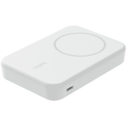 Belkin Power Bank Magsafe BoostCharge Pro Qi2 15W per iPhone, 8000 mAh, Bianco