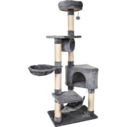 allmypets D30d80 Tiragraffi Per Gatti Albero Tiragraffi Torre Condominiale Multiripiano Altezza 150cm - D30d80